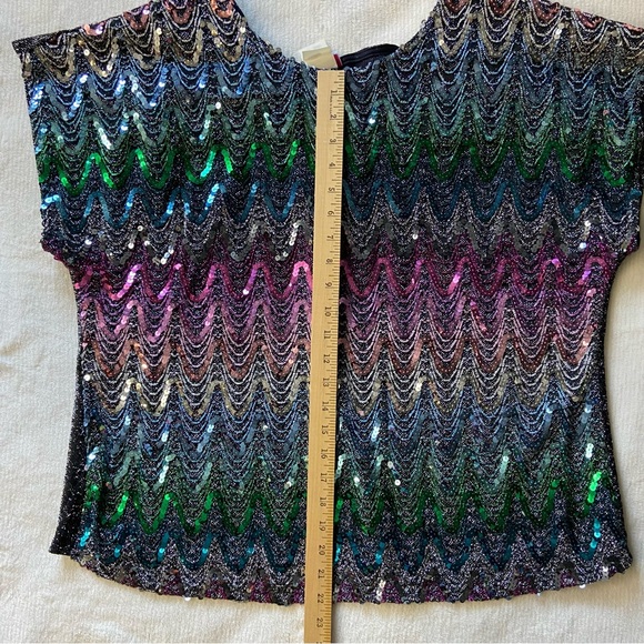 Rhoda Lee Sequined Top size 28 - Picture 2 of 5